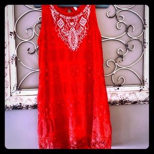 Coral Beach dress/sundress- flattering